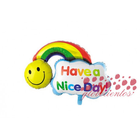Globo "Have a Nice Day!" arco, 43x32 cm
