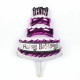 Globo "Happy Birthday" tarta 3, 45x26 cm Globo "Happy Birthday" tarta 3, 45x26 cm