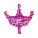 Globo &quot;Happy Birthday Princess&quot; corona, 30x30 cm