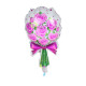 Globo ramo rosas fucsia 58x40 cm