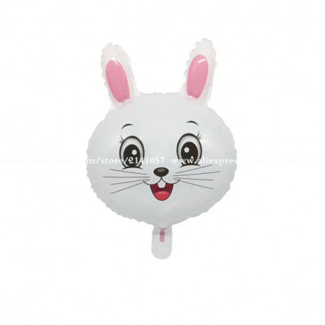 GLOBO CABEZA CONEJO 45 CM