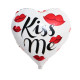 Globo corazón &quot;Kiss me&quot; 45 cm