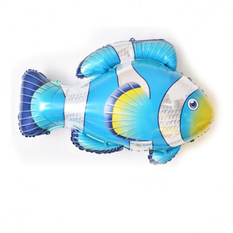 GLOBO PEZ TROPICAL AZUL 25X45 CM