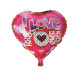 Globo corazón "I Love You" diseño 3, 45 cm Globo corazón "I Love You" diseño 3, 45 cm
