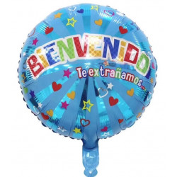 GLOBO BIENVENIDOS 45CM