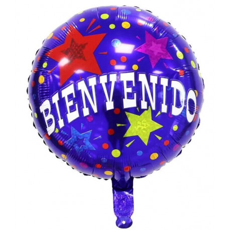 GLOBO BIENVENIDOS 45CM