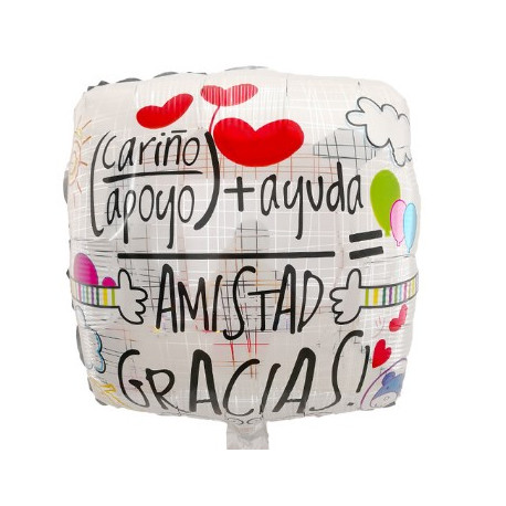 GLOBO CUADRADO AMISTAD