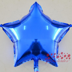 Globo estrella azul 45 cm