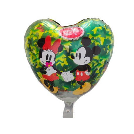 GLOBO CORAZÓN MICKEY - MINNIE 45CM