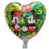 GLOBO CORAZÓN MICKEY - MINNIE 45CM