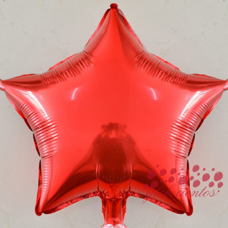 Globo estrella rojo 45 cm