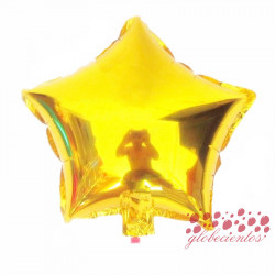 Globo estrella dorado 45 cm