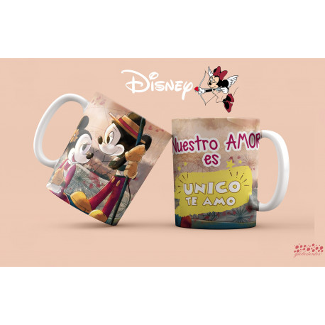 Tazas minnie y mickey LOVE