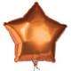 Globo estrella naranja 45 cm