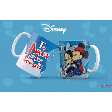 Tazas minnie y mickey LOVE