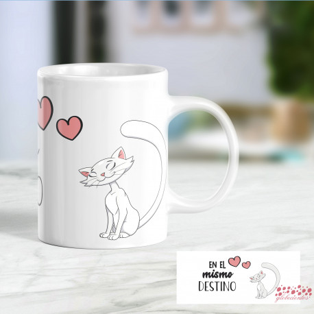 Taza  en el mismo destino love