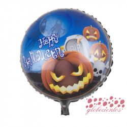Globo "Happy Halloween " diseño 3, 45 cm