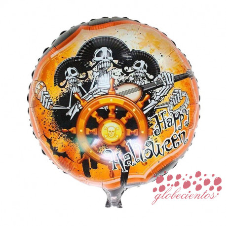 Globo "Happy Halloween " diseño 4, 45 cm