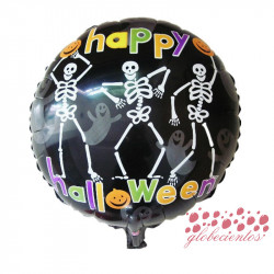 Globo "Happy Halloween " diseño 6, 45 cm