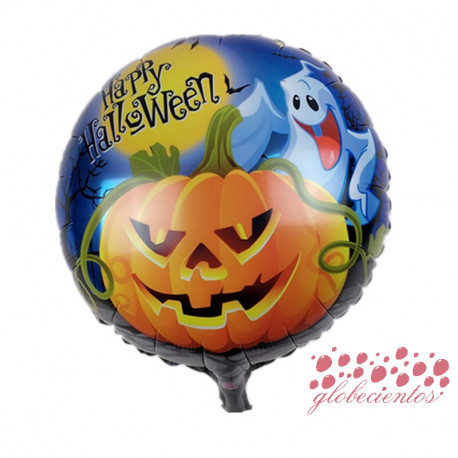 Globo "Happy Halloween " diseño 8, 45 cm