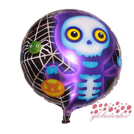 Globo esqueleto truco, 45 cm