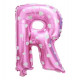 Globo letra R rosa, 38 cm