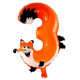 Globo número 3 forma animal, 31x49 cm