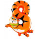 Globo número 8 forma animal, 35x48 cm
