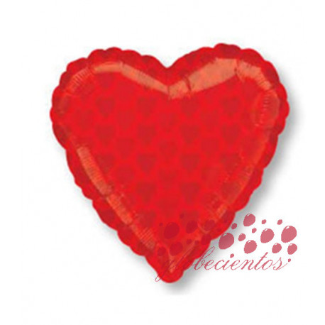 Globo forma corazón baraja de poker, 45 cm