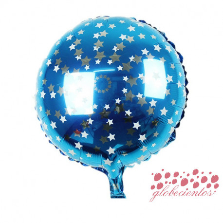 Globo diseño estrellas, 45 cm