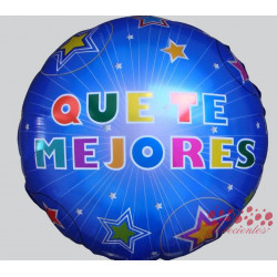 Globo "Que te mejores" diseño 2, 45 cm