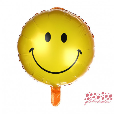 Globo cara sonriente, 45 cm