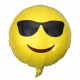 Globo emoticono gafas, 45 cm