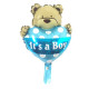 Oso corazón azul &quot;It&#039;s a Boy&quot;, 43x29 cm