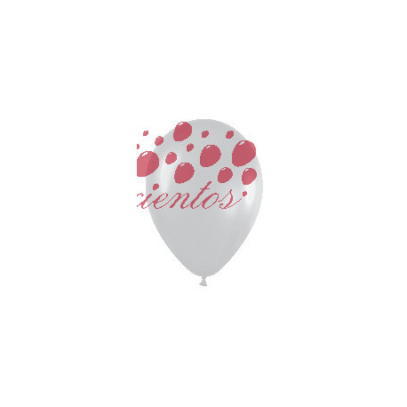 Globos color plata 30cm