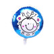 Globo redondo dibujo cara &quot;BABY BOY&quot;, 45 cm