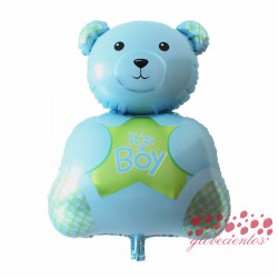 Globo oso azul "It's a Boy", 76x49 cm