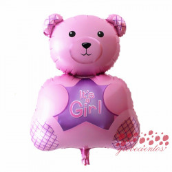 Globo oso rosa "It's a Girl", 76x49 cm