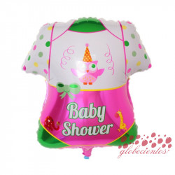 Globo body bebé rosa "Baby Shower", 50x52 cm