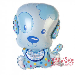 Globo cachorro azul "lovely dog", 78x25 cm