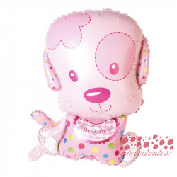 Globo cachorro rosa "lovely dog", 78x25 cm