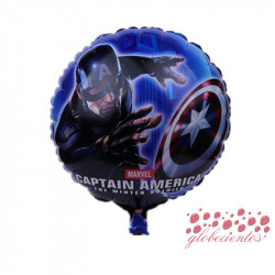 Globo redondo Capitán América, 45 cm