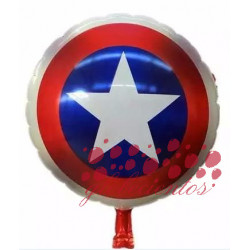 Globo escudo Capitán América, 45 cm