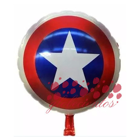 Globo escudo Capitán América, 45 cm