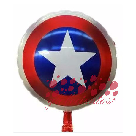 Globo escudo Capitán América, 45 cm