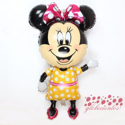 Globo figura Minnie amarillo, 114x63 cm