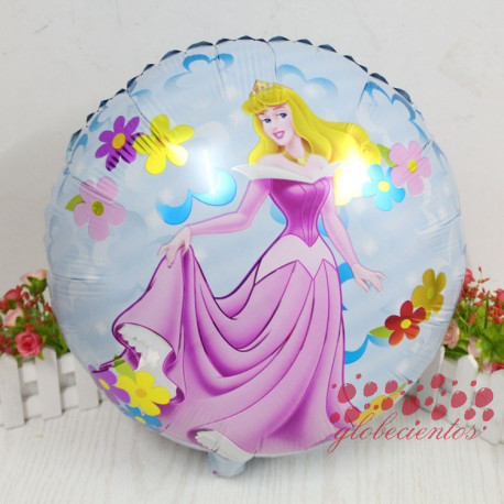 Globo redondo princesa, 45 cm