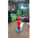 Muñeco de globos más globo foil con helio, 1.5 m