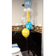 Bouquet chupete con tres globos con helio