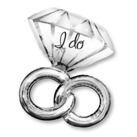 Globo diseño  "I do" anillo 116x65 cm